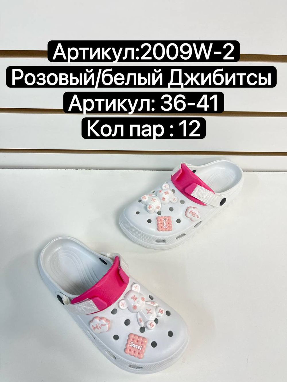 Сабо по 12 пар (36-41)р. 2009W-2-2