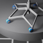 Игровое/офисное кресло - IKEA STYRSPEL, 71х119/142 см, синий/светло-серый, СТИРСПЕЛЬ ИКЕА