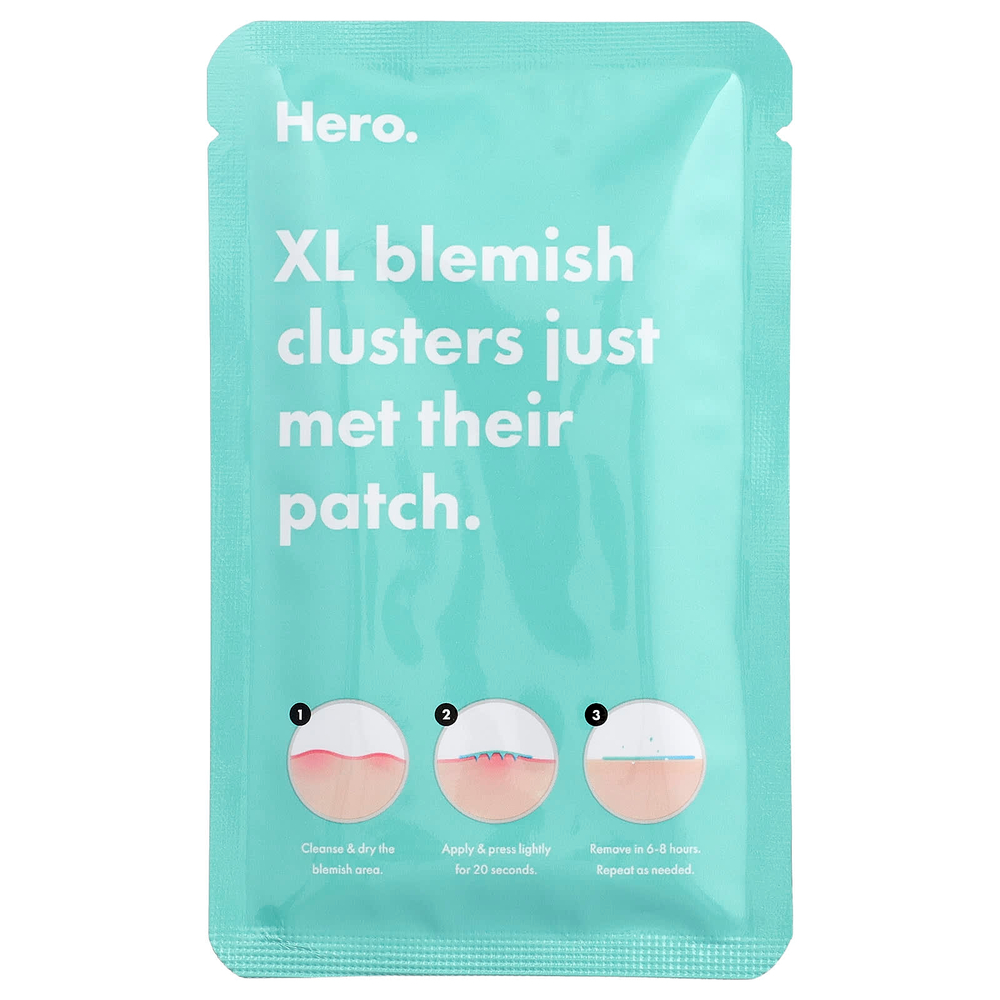 Hero Cosmetics, Mighty Patch® Micropoint XL, для устранения несовершенств, 6 патчей
