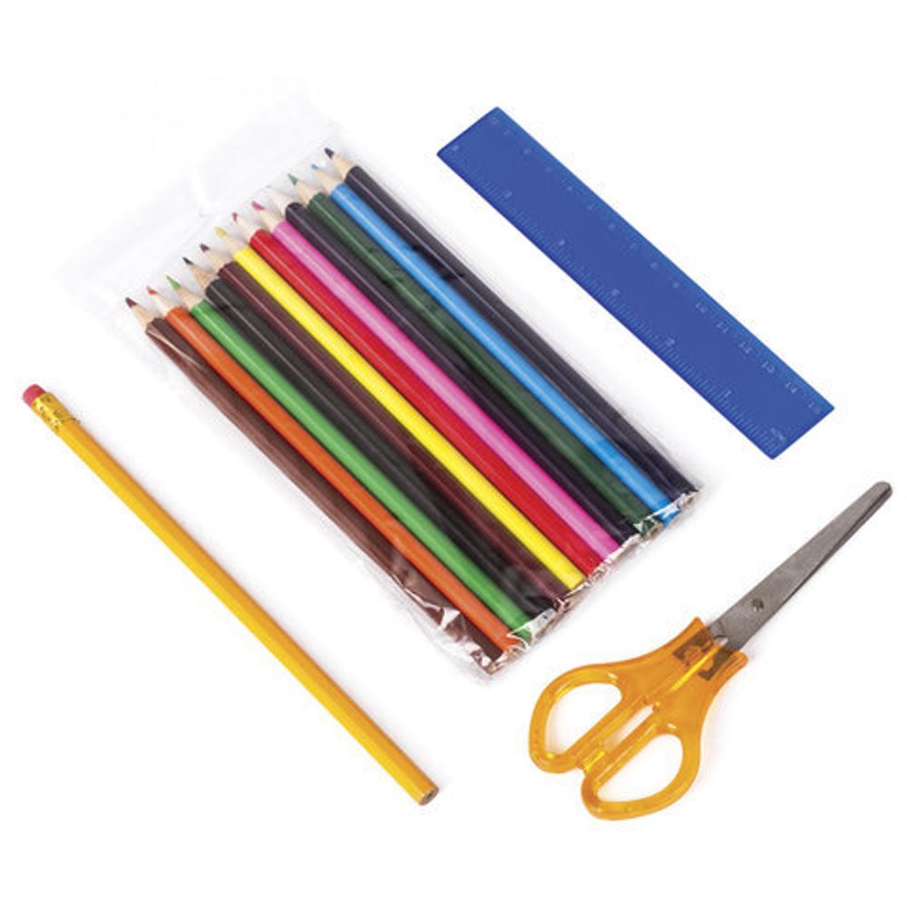 Канцелярский набор ПИФАГОР "Школьный", 10 предметов, вращающаяся конструкция, 230834