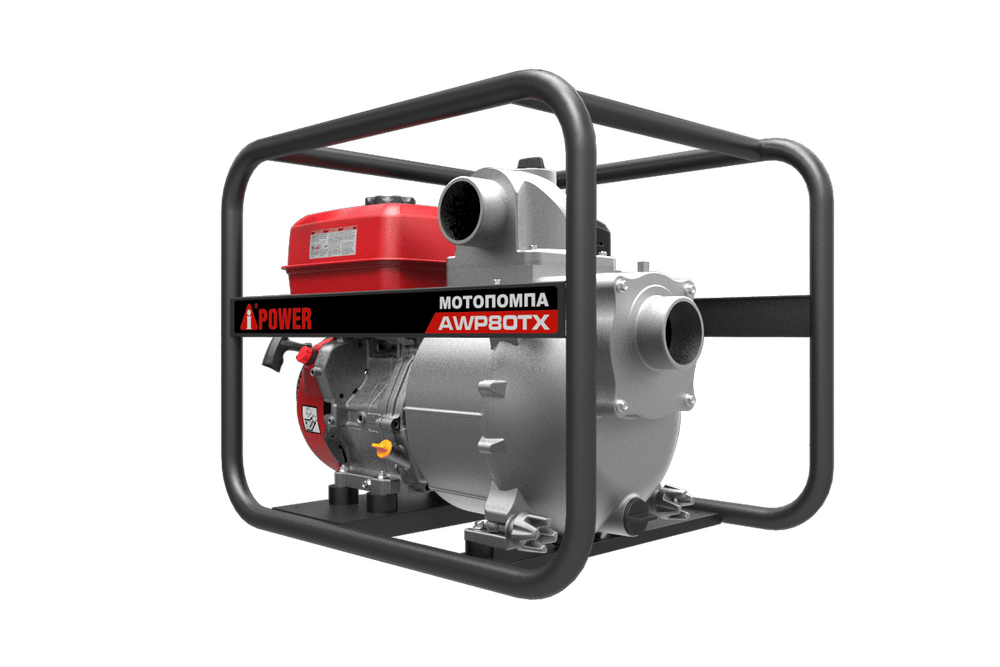 Мотопомпа A-iPower бензиновая для сильно загрязненной воды AWP80TX