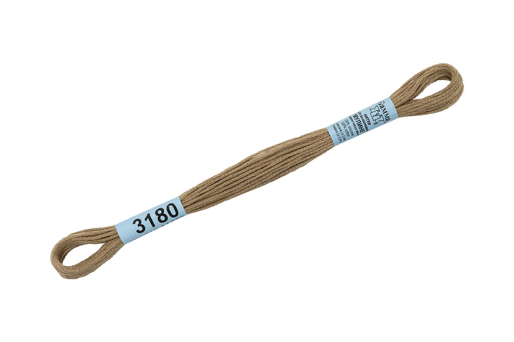 Мулине "Gamma", 100% хлопок, 8 м, №3180
