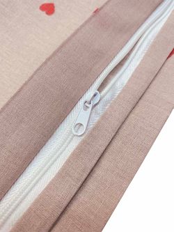 Пододеяльник перкаль Сказка "Лав" 1,5-спальный на молнии 145x215 см