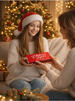 Подарочная коробка‑купюрница с магнитной крышкой "С Новым Годом"