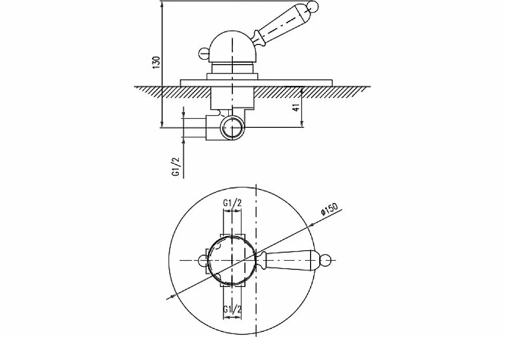 Смеситель для душа Rav-Slezak LABE L583LSM бронза