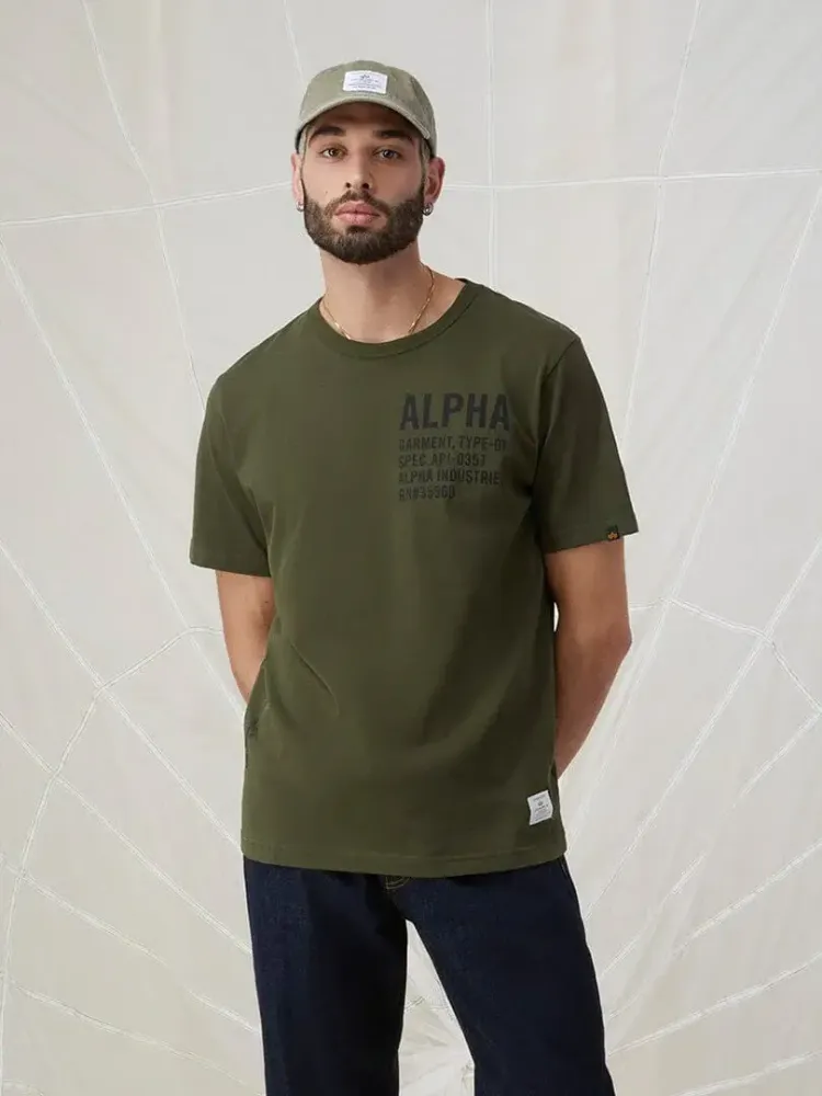 Футболка Alpha Industries Alpha Graphic Оливковый