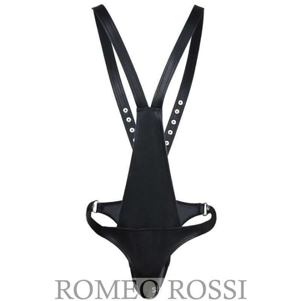 Мужская сбруя (портупея) черная Romeo Rossi 9031