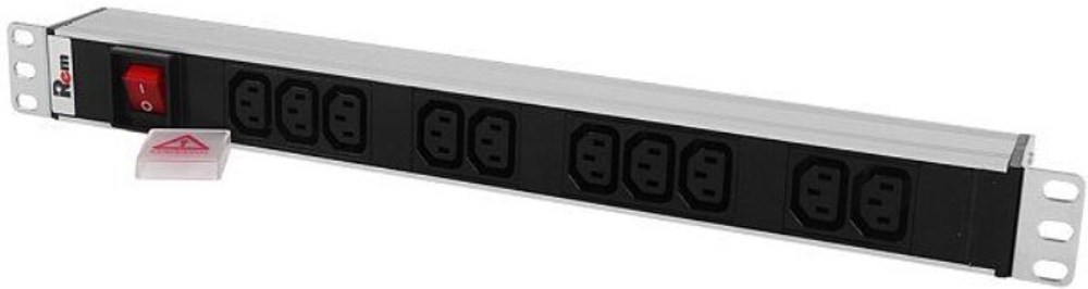 Блок розеток 19", 12 розеток ЦМО R-10-12C13-V-440-1.8