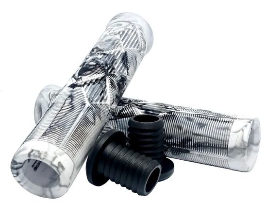 Грипсы Haevner двухцветные (ромб) черный/белый