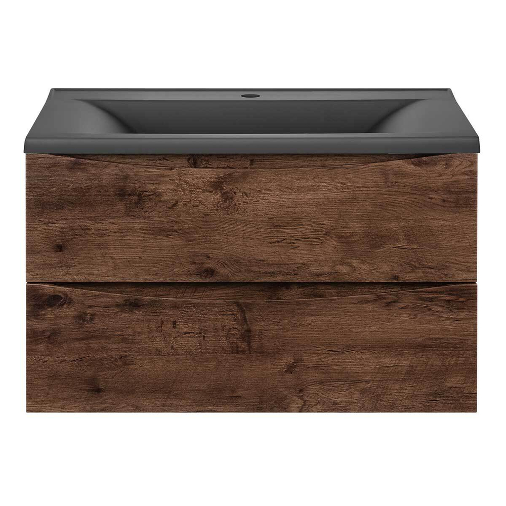 База под раковину Mia 750 подвесная, 2 выкатных ящика soft close, R.Wood