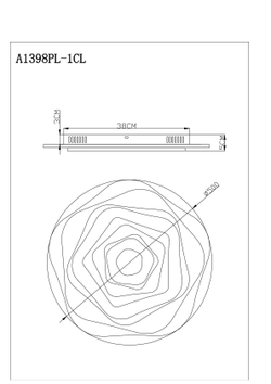Светильник потолочный Arte Lamp Multi-Piuma A1398PL-1CL