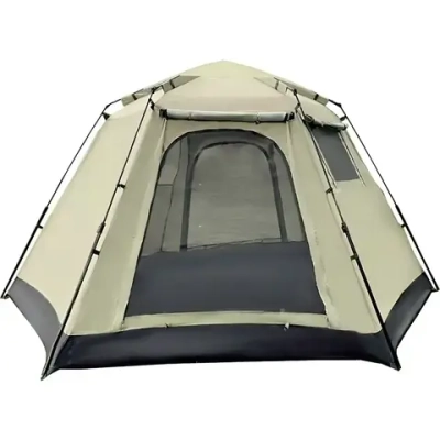 Палатка туристическая Печора-4 зонтичного типа, 320*275*175 см бежевая