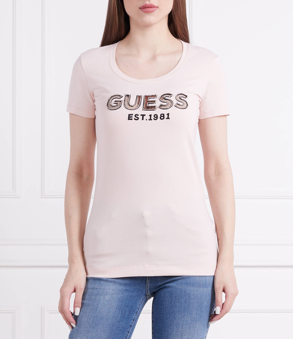 футболка GUESS - пудро-розовый(W3GI35 J1300)