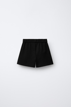 ZARA ЮБКА-ШОРТЫ «СЕРДЦА С БЛЁСТКАМИ», ЧЕРНЫЙ