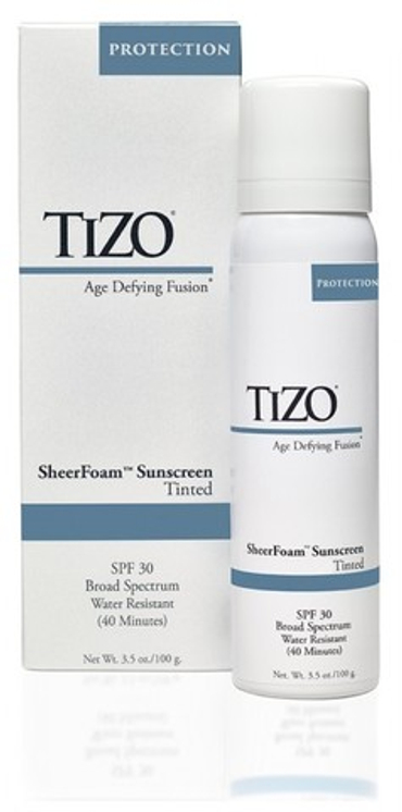 Спрей солнцезащитный для лица и тела с оттенком TiZO SheerFoam Sunscreen SPF 30 Tinted