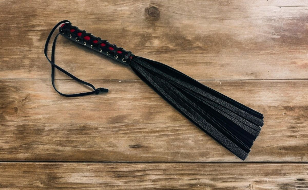 Плеть из натуральной кожи Rich Arsenal - 44 см. (Цвет: черный)