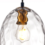 806120 Подвес NUBELLA 1х12W (led) E27 ЧЕРНЫЙ/БРОНЗА/ПРОЗРАЧНЫЙ