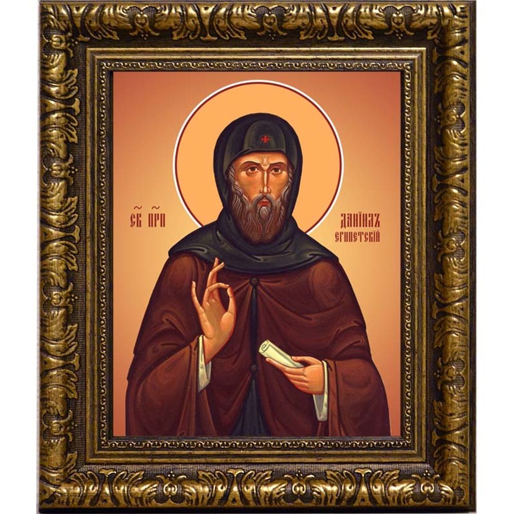 Даниил Египетский преподобный. Икона на холсте.