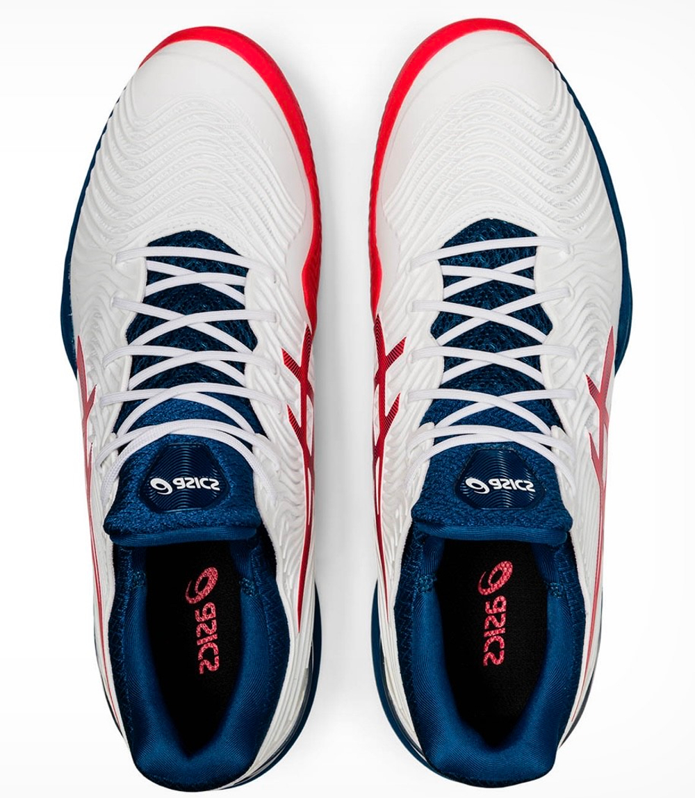 ASICS, COURT FF 2 CLAY, WHITE/MAKO BLUE, MEN, US 12,5 /EUR 47 /UK 11,5 /СМ 30