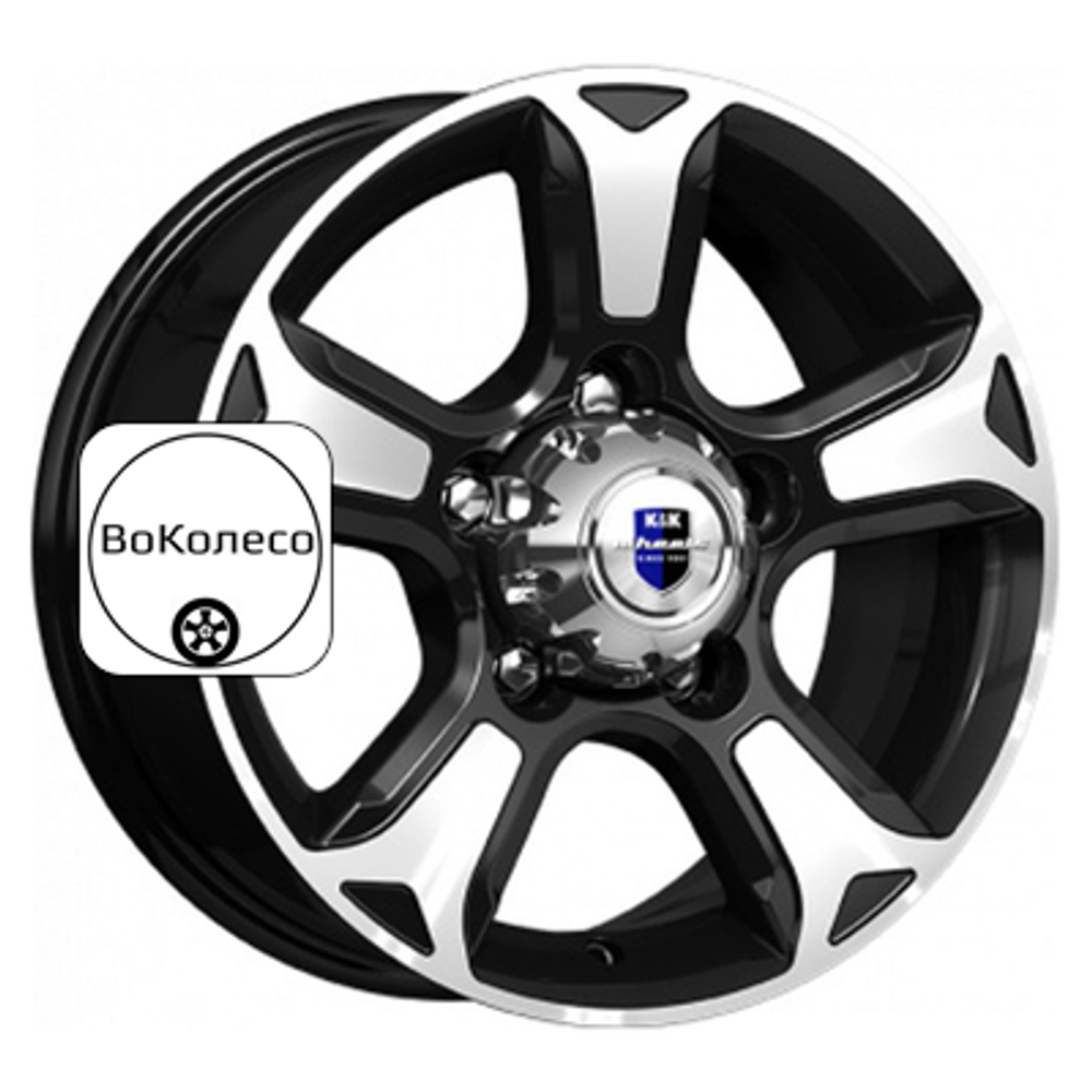 7x16/5x139,7 ET35 D108,5 Атлант (КС757) Алмаз черный K&K