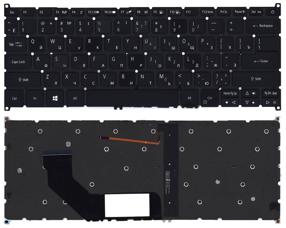 Клавиатура для ноутбука Acer Swift 3 SF314-41 N17W7 цвет черный с подстветкой