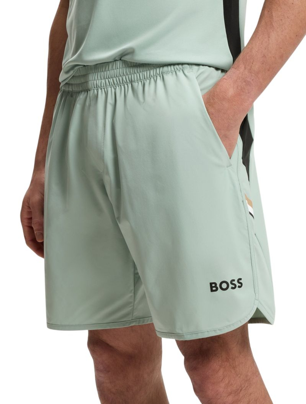 Теннисные шорты BOSS TOC Spin 8 inch - open green