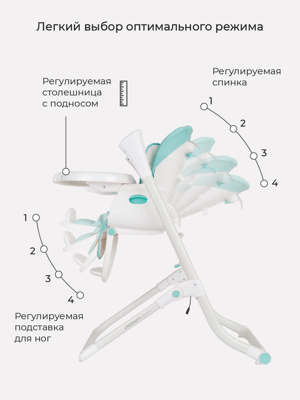 Стул-качели "MELODY" Aruba Blue
