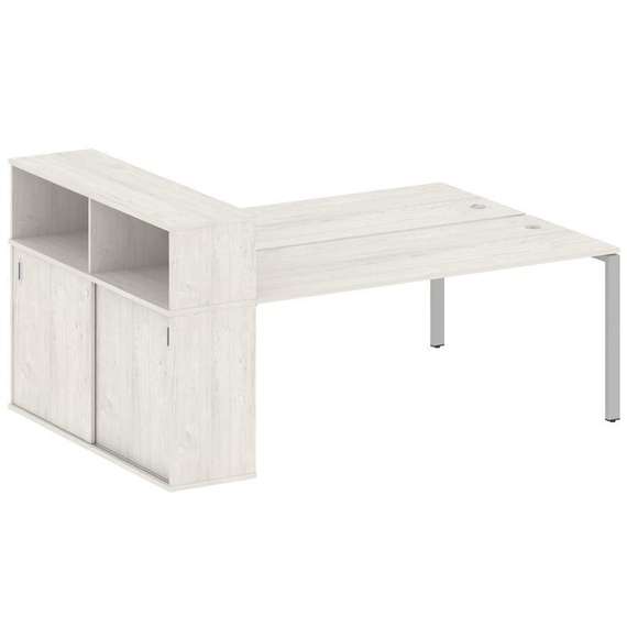 Метал Систем Рабочая станция с шкафом-купе на П-образном м/к БП.РС-СШК-2.5 Т