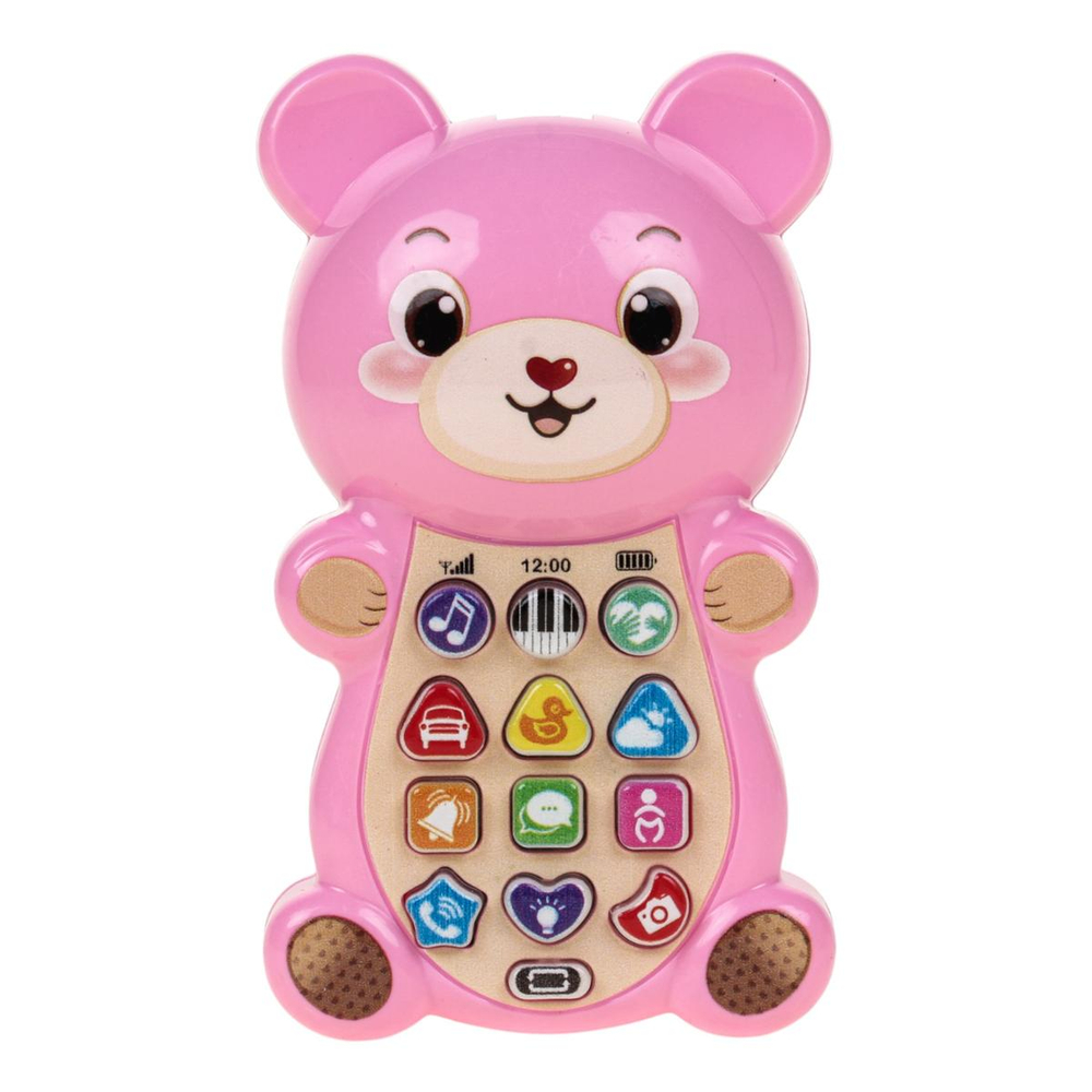 Телефон музыкальный "Медвежонок" коробка 678-5