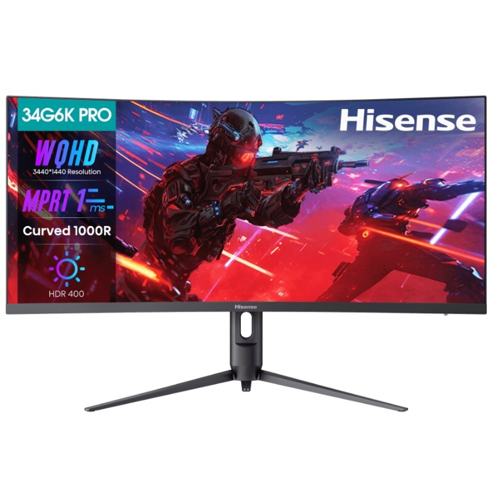 Монитор Hisense 34" 34G6K-PRO черный 2K VA LED 1ms 21:9 3440x1440 180Hz