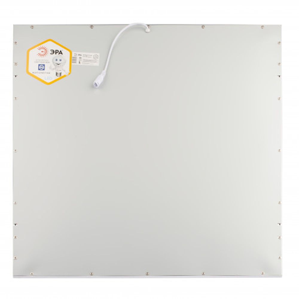 Светодиодная панель ЭРА SPL-510-W-40K-040 40Вт 4000К 595x595x8 белая без драйвера с ушками ультратонкая | Панели с внешним драйвером
