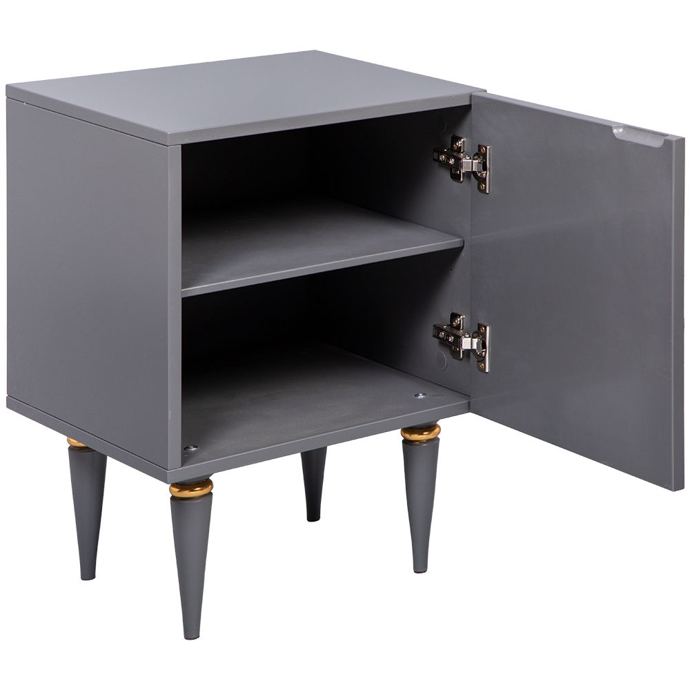 Тумба прикроватная Тропик Классика Серый Голд правая