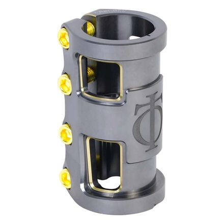 Зажим для трюкового самоката Oath Carcass SCS (серый / золотой)