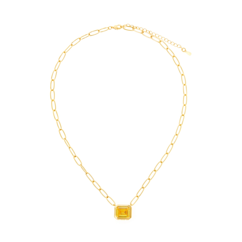 Колье Квадрат с Окантовкой – Шампанское