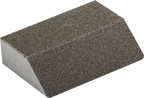 Губка шлифовальная ЗУБР ″Мастер″ четырехсторонняя угловая, средняя жесткость, Р80, 100х68х42х26мм