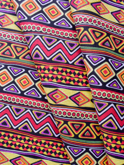 Ткань бязь плательная, рис. " Африканский орнамент", ширина 150 см, арт. 1031