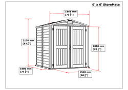 Садовый сарай Duramax StoreMate Plus 6x6