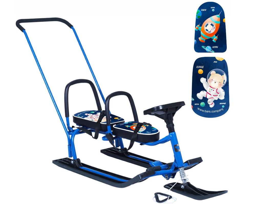 Снегокат Барс 505 Twins Baby Push Галактика