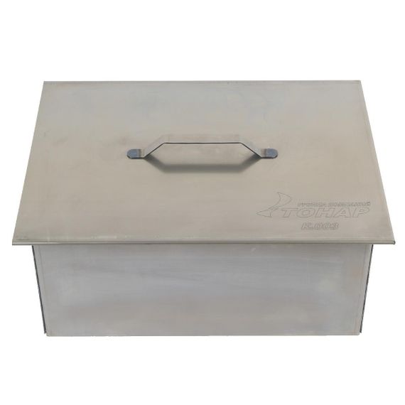 Коптильня двухъярусная Тонар с поддоном для сбора жира 380х280х170 (сталь 1,5 мм) (К-003)