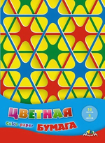 Бумага цв. А4 16л. 8цв. "Цветная абстракция" (Апплика)