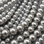 Хрустальный жемчуг, оттенок "Пепельная дымка", шар 8мм