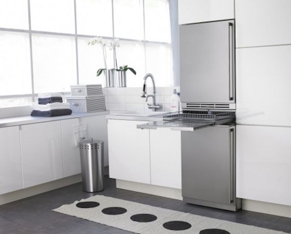 Выдвижная полка с корзиной для белья Asko HDB115 W