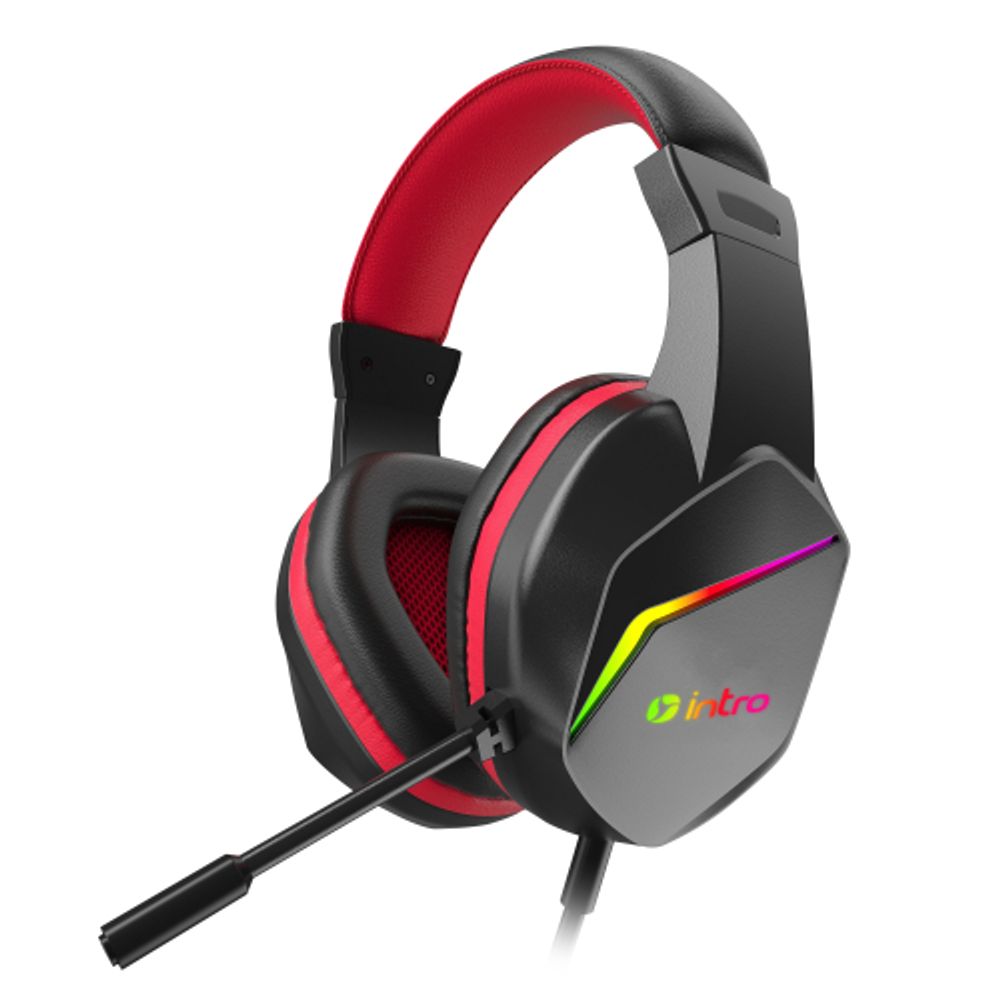 Клавиатура и мышь комплект Intro GXZ990 игровой 1200-3600dpi + коврик + гарнитура черный | Intro