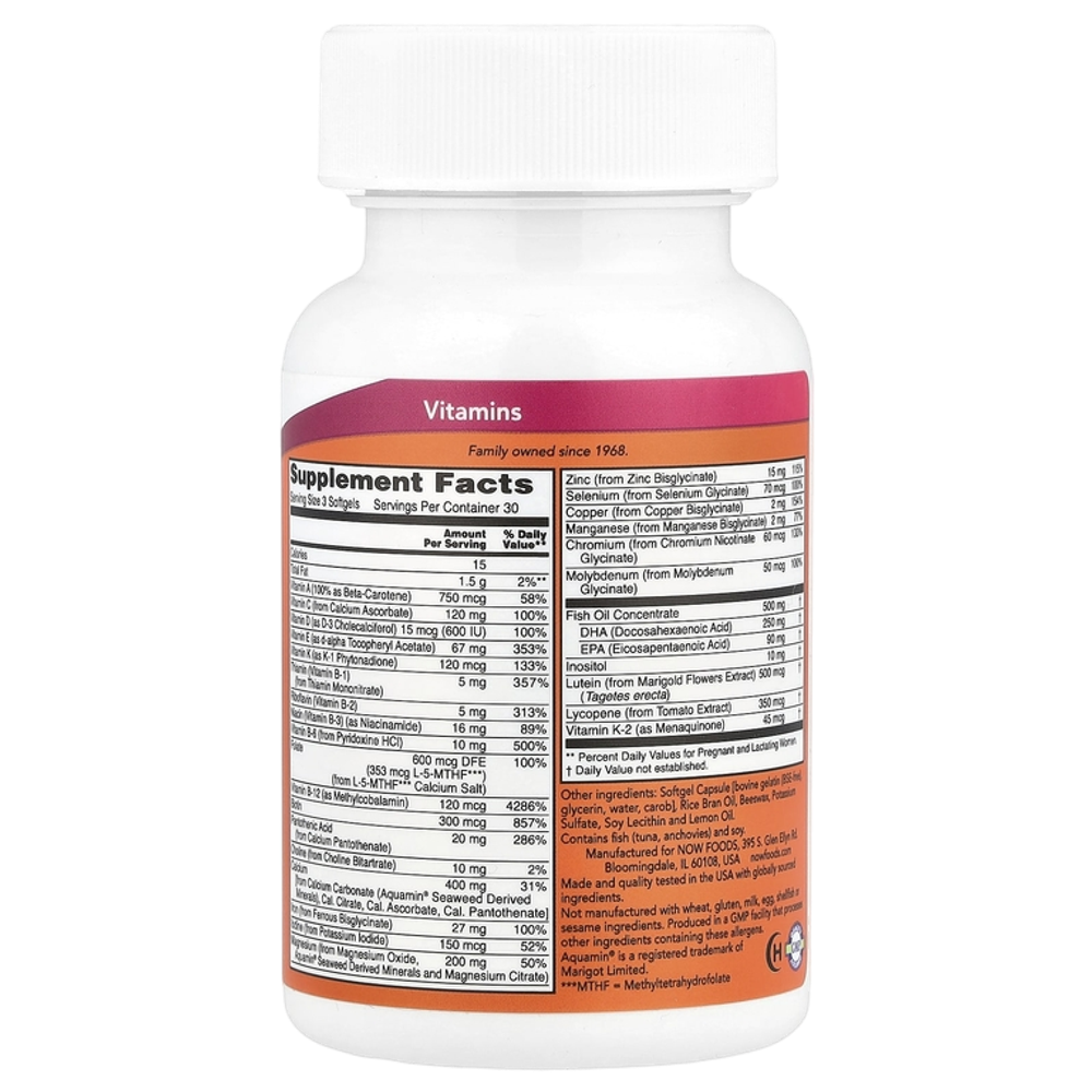 Now Foods Prenatal Gels + DHA 90 Softgels , Мультивитамины для Беремнных