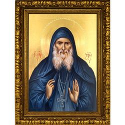 Гавриил Ургебадзе архимандрит, преподобноисповедник, Христа ради юродивый. Икона на холсте.