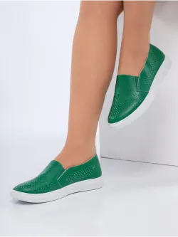 Мокасины летние с перфорацией