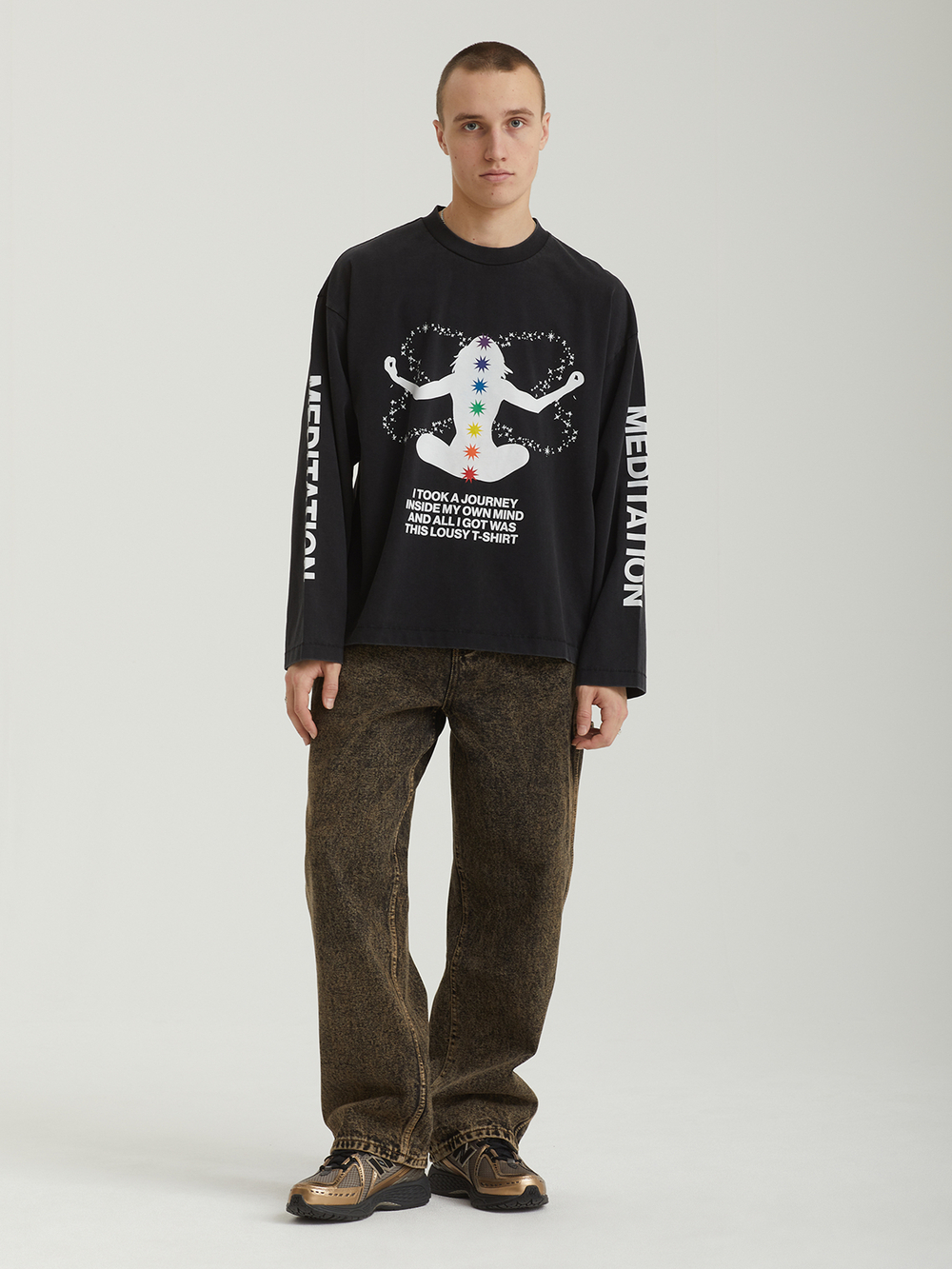 Мужской Лонгслив Meditation