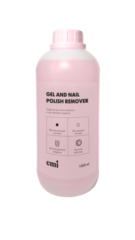 Gel and Nail Polish Remover - жидкость для снятия гель-лака и лака 1000 мл.