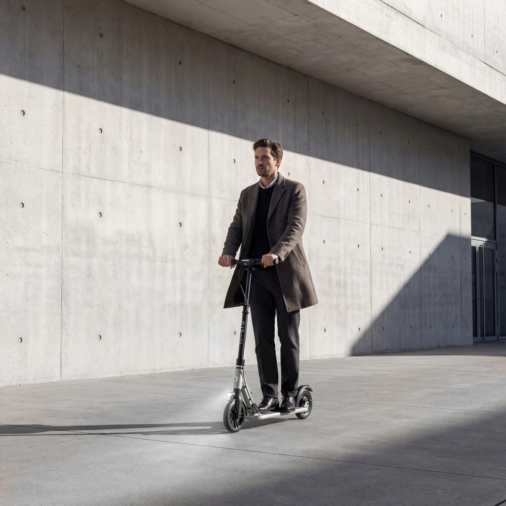 Самокат Micro Suburb Reloaded, серебристый