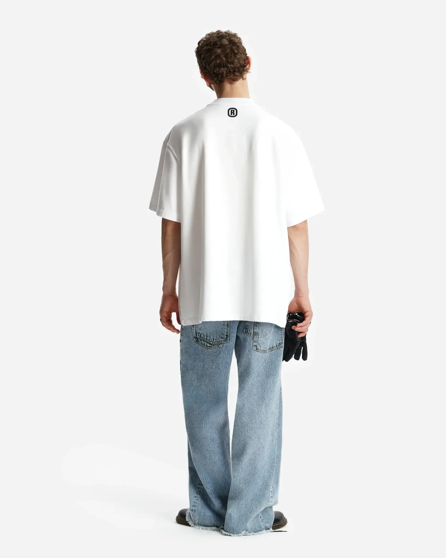 Футболка оверсайз из хлопка белая